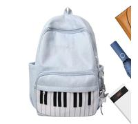 Casual Backpack Piano Print Large Capacity School Pack