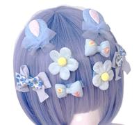 Casual Barrettes Hairpin Hair Clip Flower 2000s Colorful Bowknot Bunches Headwear Sweet Theme Flower Shape