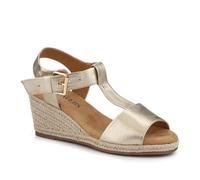 Casual Buckled Espadrilles - Gold Size 6