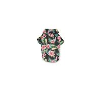 Casual Canine Hawaiian Breeze Camp Shirt for Dog, X-Large, Black