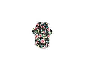 Casual Canine Hawaiian Breeze Camp Shirt for Dog, X-Large, Black