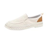 Casual Canvas Boat Shoes, Flat Bottom Cloth Casual Shoes Anti-Slip Sports Footwear Popular Slid Color Hiking Shoe Breathable Walking Sneaker Lightweight Leisure Footwear Slip On Simple Shoe