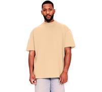 Casual Classics Men's Ringspun Cotton Extended Neckline Tall Oversized T-Shirt in Light Sand | Size: Large Casual Classics Light Sand L