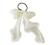 Casual Elastic for Long Knot Hair Translucent Sophisticated White