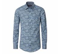 Casual Fit Men’s Long Sleeve Button-Up Shirt Blue Floral 444307300-100