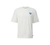 Casual Fit Patterned T-Shirt s.Oliver Blanc 2XL