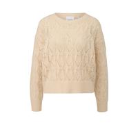 Casual Fit Ribbed Finish Women's Sweater COMMA Beige S