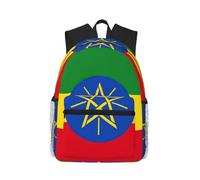 Casual Flag Of Ethiopia Backpack For Men And Women Lightweight Travel