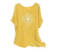 Casual Floral Tops Summer Women Blouses for Sale UK Size 2023 Stylish Short Sleeves Scoop Neck Tunic Tops for Sports Exercise Classic Twisted Shirts Daily Wear Stretch Regular Basic Tops for Ladies