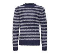 CASUAL FRIDAY CFKarl Men's Knitted Jumper Chunky Knit Pullover with Ribbed Collar Ribbed Cuffs Regular Fit, Dark Navy (194013), L