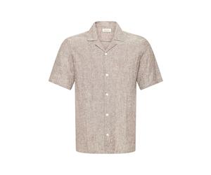 CASUAL FRIDAY CFSauby Men's Linen Shirt Short Sleeve Shirt Linen Mix Regular Fit