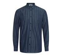 CASUAL FRIDAY Men's Alvin Striped Overshirt Shirt, 193923/Navy Blazer, L