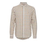CASUAL FRIDAY Men's Cfanton 0053 Ls Bd Check Linen Mix Shirt, 114201_Ecru, L