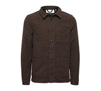 Casual Friday Men's Jeux M'lange Shacket Jacket, 1912181/Potting Soil Melange, XL