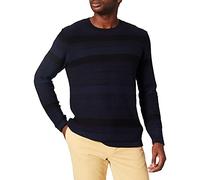 Casual Friday Men's Karl Space Dyed Knit with Structure Pullover, 193923/Navy Blazer, S