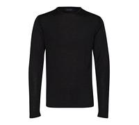 Casual Friday Men's Kent Merino Crew Neck Knit Pullover Sweater, Black, L