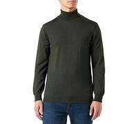 CASUAL FRIDAY Men's Konrad Merino Roll Neck Knit Sweater, Deep Forest Melange (1961101), M