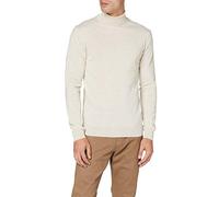 CASUAL FRIDAY Men's Konrad Merino Roll Neck Knit Sweater, Light Sand (50271), XXL