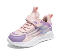 Casual Girls' Shoes, Comfortable, Lightweight, Wide Girls' Trainers, Breathable, Simple, Ungen Trainers with Fastening for Teenagers, Children from 7 to 15 Years, Running Shoes with Soft Sole, pink