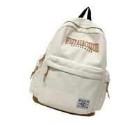 Casual Japanese Styles Simple Backpack for School Work Travel Letters Print Shoulder Bag with Spacious Compartments Japanese Schoolbag