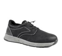 Casual Lace Up Shoes with Grip Sole - Black Size 11