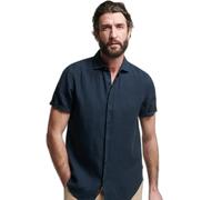 Superdry Studios Casual Linen Short Sleeve T-shirt Blue M Men