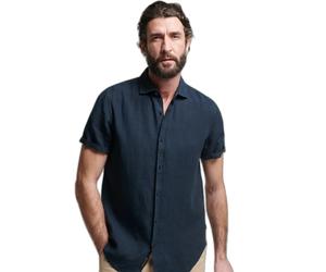 Casual linen shirt Superdry Studios Blue M