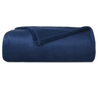 CASUAL LIVING 32586 Oversized Soft Luxurious Extra Long Flannel Fleece Travel Throw Blankets Warm Cozy for Home Travel Camping Picnics and Any Outdoor Activities, Twin/Twin XL, Blue