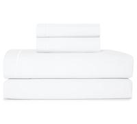CASUAL LIVING 32631 King Size Hotel Style Premium Silky Ultra-Soft Luxury Cooling Technology Machine Washable Quick Dry Anti-Wrinkle Bedding 4-Piece Sheets and Pillowcases Set, King, White