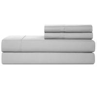 CASUAL LIVING 32644 Twin XL Home and Hotel Style Silky Ultra-Soft Eco-Friendly Cooling Technology Machine Washable Quick Dry Anti-Wrinkle 4-Piece Sheets and Pillowcases Set, Twin XL, Grey