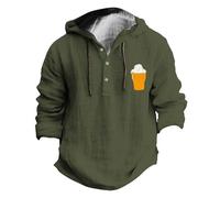 Casual Mens Textured Shirts 2024 Polo Trendy Tops Men's Autumn Cotton Corduroy Men's Business Slim Casual Shirt Long Sleeve Shirt White V Neck T Shirts for Men UK (AG, M)