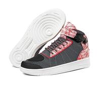 Casual Motorcycle Riding Shoes,Stylish High Top Breathable Motorcycle Shoes for Men,Outdoor Streetbike Off-Road Womens Motorcycle Boots,Unisex,with Shift Protector (Color : Pink, Size : 8 UK)