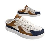 Casual Mule Open Back Sneakers,Backless Sneakers Men,Mens Backless Sports Shoes,Mesh Upper,Lightweight Breathable Mesh,Fashionable Appearance,Work Gym Running Beige