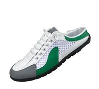 Casual Mule Open Back Sneakers,Men's Slip On Mule Sneakers,Mens Backless Sports Shoes,Breathable,Mesh Upper,Fashionable,Appearance,Suitable for Daily Outing Green