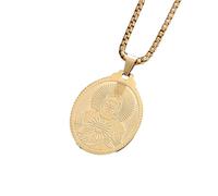Casual Necklace Pendant Enlightenment Savior Sacred Heart Necklace Pendant Men Women Badge Amulet Jewelry Party JewelleryBirthday Present