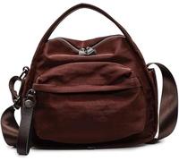 Casual Nylon Front Pocket Handbag Lightweight Large Capacity Cross Body,Casual and fashionable textured commuter bag, Bag for Women Commuting, Travel (Coffee)