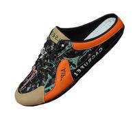 Casual Open Back Sneakers Mens,Men's Backless Trainers,Outdoor Mule Open Back Sneakers,All-Match,Arch Support,Non Slip,Hand-Free,for Daily Outing,Shopping,Work Black