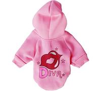 Casual Pet Hoodie, Diva Lip Printed Dog Warm Coat Jacket, Colorful Hooded Pet Sweater for Small Dogs, Soft & Stylish Dog Apparel