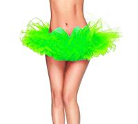 Casual Petticoat A-Line Tulle Skirt High Waist Tulle Tutu Midi Skirt Pleated Women'S Candy Color Multicolor Skirt Support Half Body Puff Petticoat Colorful Small Short Skirt TUTU Backless (Green, A)