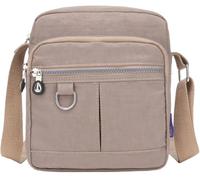 Casual Purse Nylon Small Handbag Multi Pocket Crossbody Bag Adjustable Shoulder Strap Shoulder Bag for Women(Dark Grey)