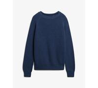 Casual ribbed knit jumper for women Superdry Bleu XS