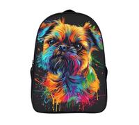 casual rucksack 3d printed animal portraits travel daypack cool dog two compartment large capacity bag with pockets-16inch,firm travel backpack for adults teens