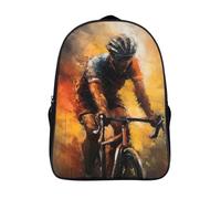 casual rucksack 3d prints athlete daypacks funny cool bike two compartment sports bag adjustable padded shoulder strap-16inch,firm casual backpack for adults teenagers