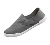 Casual Shoes Men's Canvas Fabric Shoes Lightweight Canvas Flat Shoes Breathable Outsole Hiking Shoes Everyday Work Shoes Comfortable Low Shoes Classic Loafers Fashionable Men's Shoes, Grey (grey 1), 6