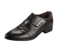Casual Shoes Men's Modern Business Lightweight Monk Shoes Driver Black Dress Shoes Comfortable Business Shoes Sporty Plate Shoes Business Shoes Classic Men's Shoes For Many Occasions, black, 9.5 UK