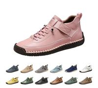 Casual Shoes Men's Sporty Waterproof Trainers with Rubber Sole Women's Slip-On Shoes Soft Sole Low Shoes Fashion Business Shoes Non-Slip Trainers with Laces Indoor Shoes, pink, 8 UK