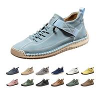 Casual Shoes Men's Sporty Waterproof Trainers with Rubber Sole Women's Slip-On Shoes Soft Sole Low Shoes Fashion Business Shoes Non-Slip Trainers with Laces Indoor Shoes, lightblue, 8.5 UK
