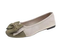 Casual Shoes, Women's Summer Breathable, Women's Flat Shoes, Lightweight Lace, Slip-On Flat Mouth, Soft Bottom Arch, Single Shoes, Daily Dating Pendulum Boat Shoes, AG, 8.5 UK