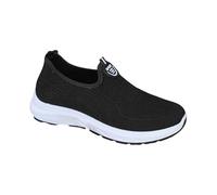 Casual Shoes Women's Trainers Sports Shoes Women's Summer Knit Slip On Running Shoes Without Laces Trainers Mesh Breathable Walking Shoes Comfortable Casual Health Shoes Orthopaedic, black, 6 UK