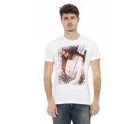 Casual Short Sleeve Round Neck T-Shirt - male - Trussardi - T-Shirts - White - S - Tops S